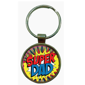 Super Dad Dome Keyring NEW